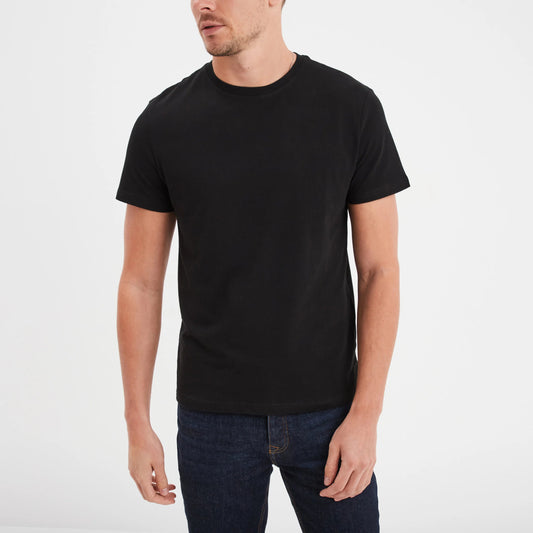 Camiseta negra de algodón
